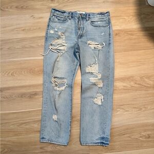 Free People distressed cropped jeans